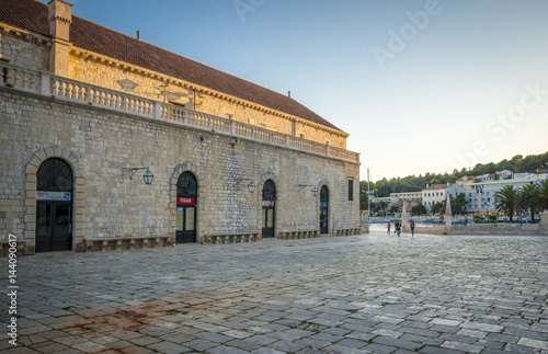 Hvar city on Hvar island, Croatia - editorial use only