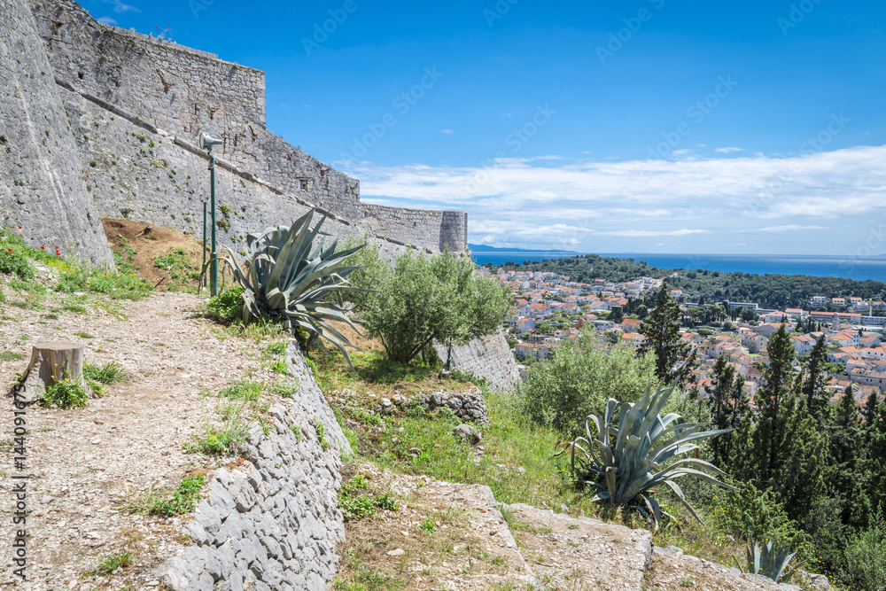 Hvar city -areal view, Croatia