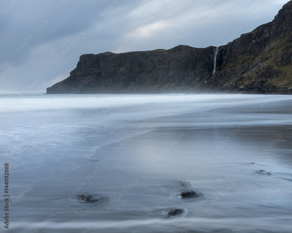 Incoming waves on the beach at Talisker Bay, Isle of Skye, Inner Hebrides, Scotland Incoming waves on the beach at Talisker Bay, Isle of Skye, Inner Hebrides, Scotland