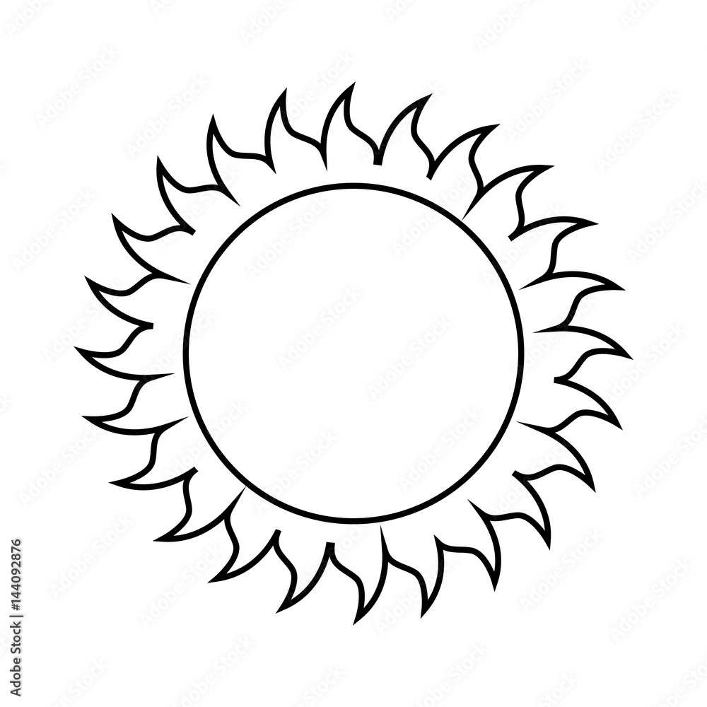 sun summer isolated icon vector illustration design