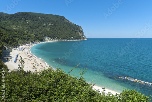 Sirolo, Marche, Italy. The beach of San Michele is a part of the Riviera del Conero photo