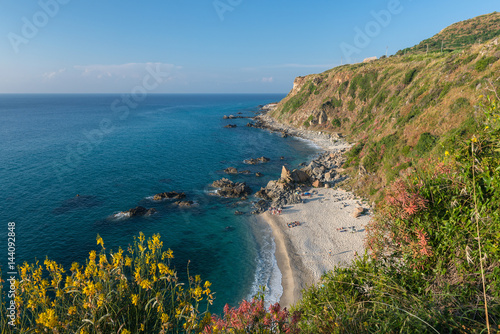 Zambrone, Vibo Valentia, Calabria, Italy. The beach of Capo Cozzo in Zambrone photo