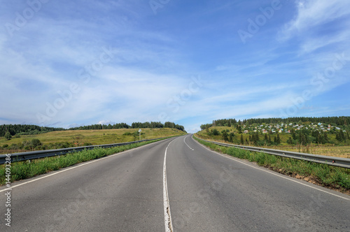 Asphalt road in countryside