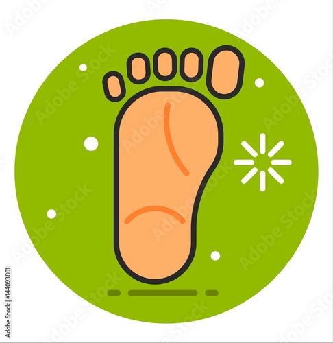 Foot vector icon