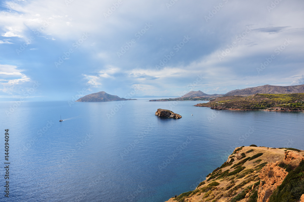 Aegean sea, Cape Sounion, Attica, Greece
