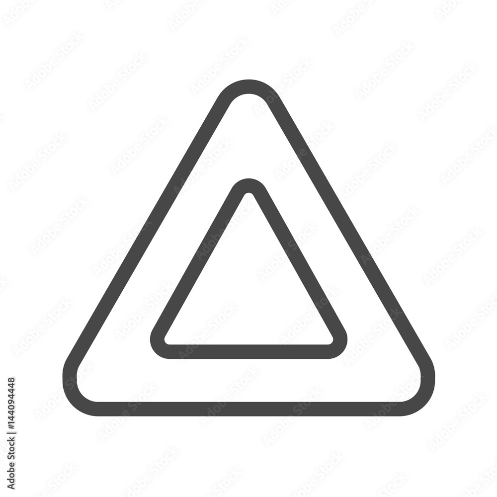 Triangle Thin Line Vector Icon. Flat icon isolated on the white background. Editable EPS file. Vector illustration. Triangle Thin Line Vector Icon. Flat icon isolated on the white background. Editable EPS file. Vector illustration.