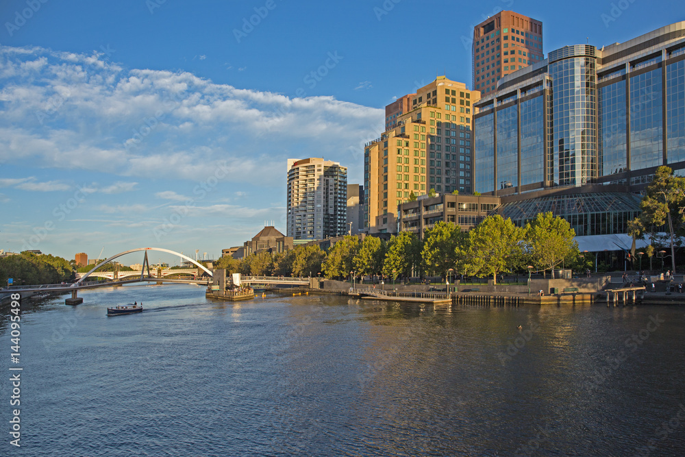 Melbourne Panorama vom Yarra River