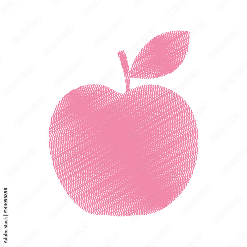 Obraz premium apple fresh fruit icon vector illustration design