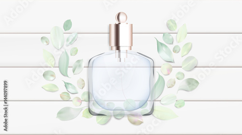 Toilet water perfume bottle vector illustration Toilet water perfume bottle vector illustration