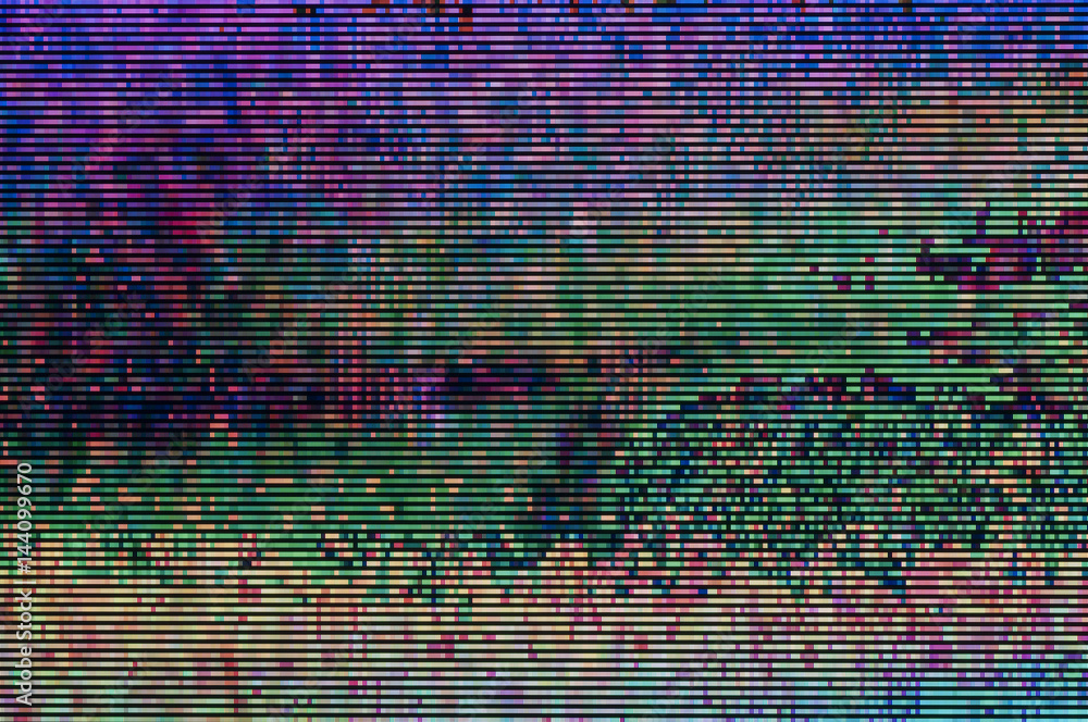 Digitale Stoerung / Abstrakter Hintergrund einer digitalen Stoerung.