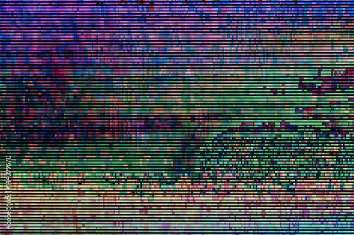 Obraz na płótnie Digitale Stoerung / Abstrakter Hintergrund einer digitalen Stoerung. w salonie