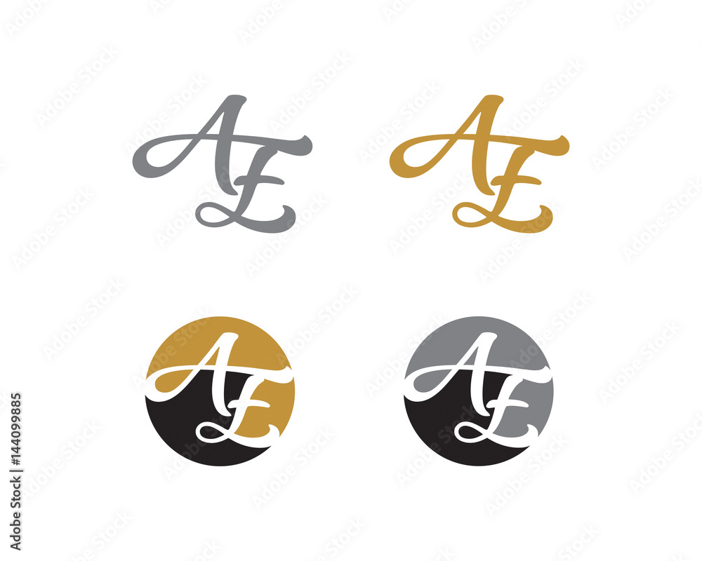 Letter A and E Logo Icon 1 Stock Vector | Adobe Stock