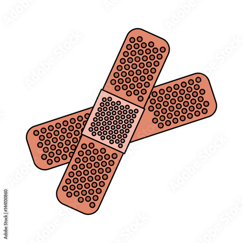 adhesive bandage icon image vector illustration design 