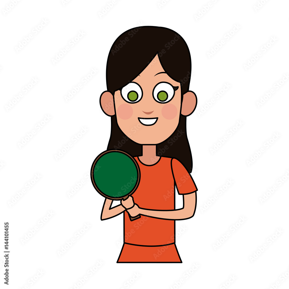 happy young girl holding ball icon image vector illustration design happy young girl holding ball icon image vector illustration design