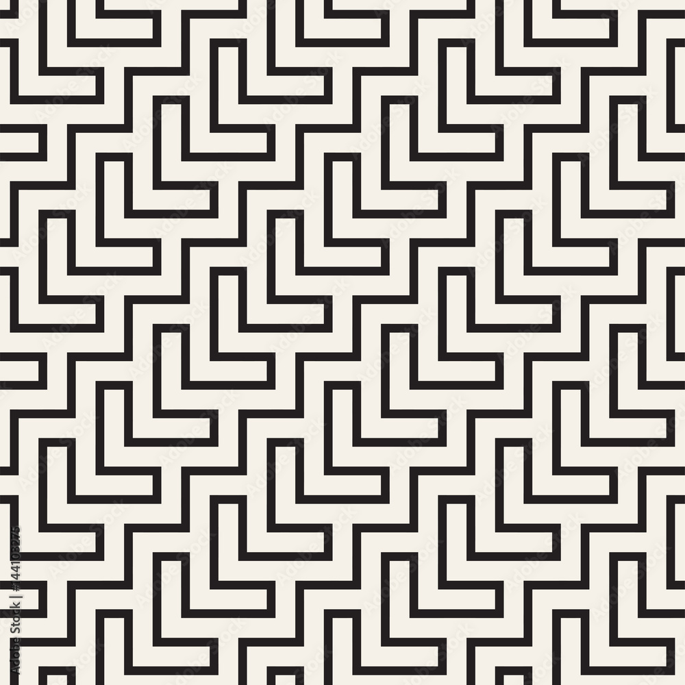 Maze Tangled Lines Contemporary Graphic. Abstract Geometric Background Design. Vector Seamless Pattern. Maze Tangled Lines Contemporary Graphic. Abstract Geometric Background Design. Vector Seamless Pattern.