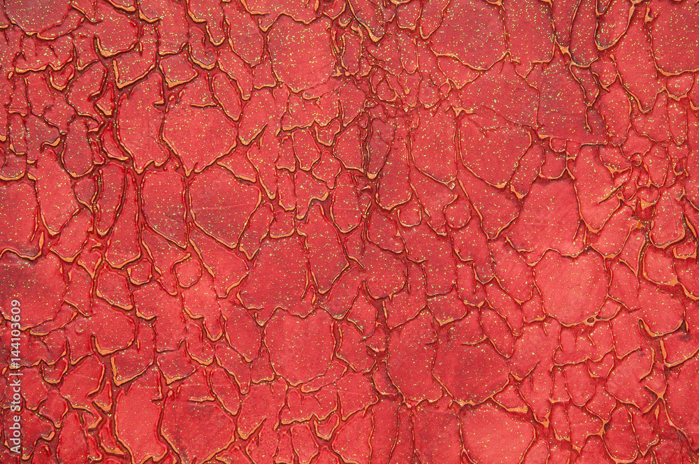 red background of textured plaster with streaks. art background red background of textured plaster with streaks. art background