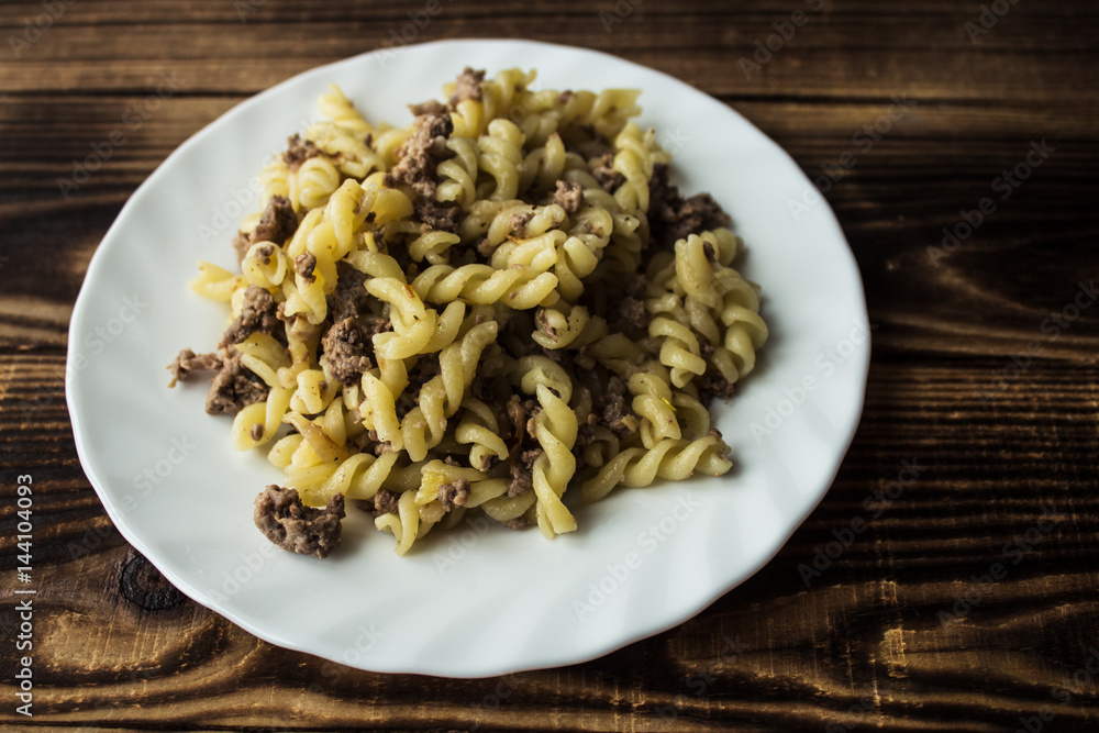 pasta with ground pork pasta with ground pork