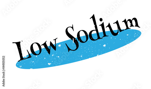 Low Sodium rubber stamp. Grunge design with dust scratches. Effects can be easily removed for a clean, crisp look. Color is easily changed.