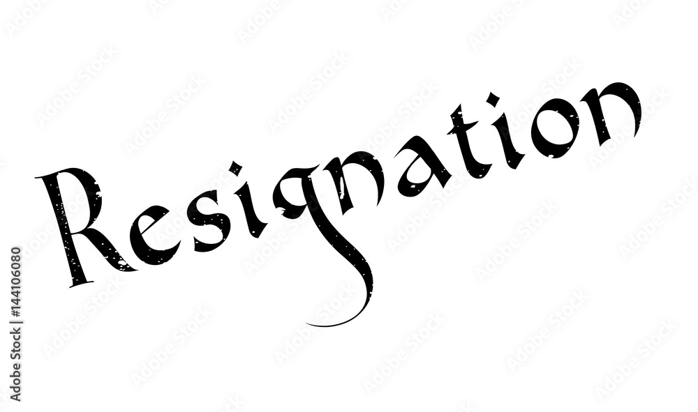 Resignation rubber stamp. Grunge design with dust scratches. Effects can be easily removed for a clean, crisp look. Color is easily changed. Resignation rubber stamp. Grunge design with dust scratches. Effects can be easily removed for a clean, crisp look. Color is easily changed.