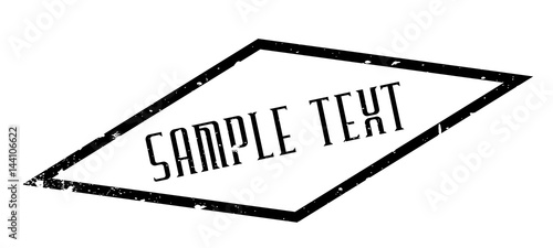 Sample Text rubber stamp. Grunge design with dust scratches. Effects can be easily removed for a clean, crisp look. Color is easily changed.