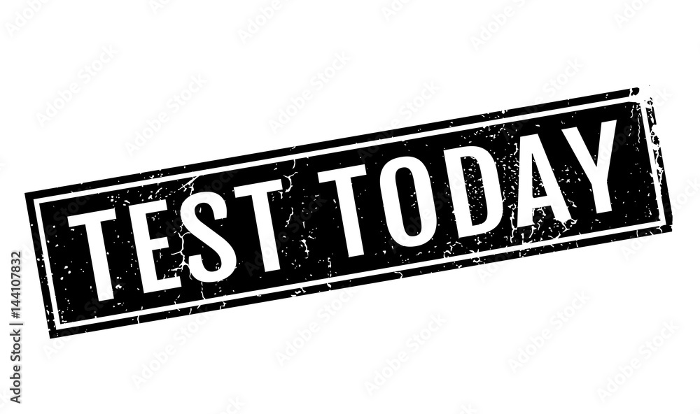 Test Today rubber stamp. Grunge design with dust scratches. Effects can be easily removed for a clean, crisp look. Color is easily changed. Test Today rubber stamp. Grunge design with dust scratches. Effects can be easily removed for a clean, crisp look. Color is easily changed.