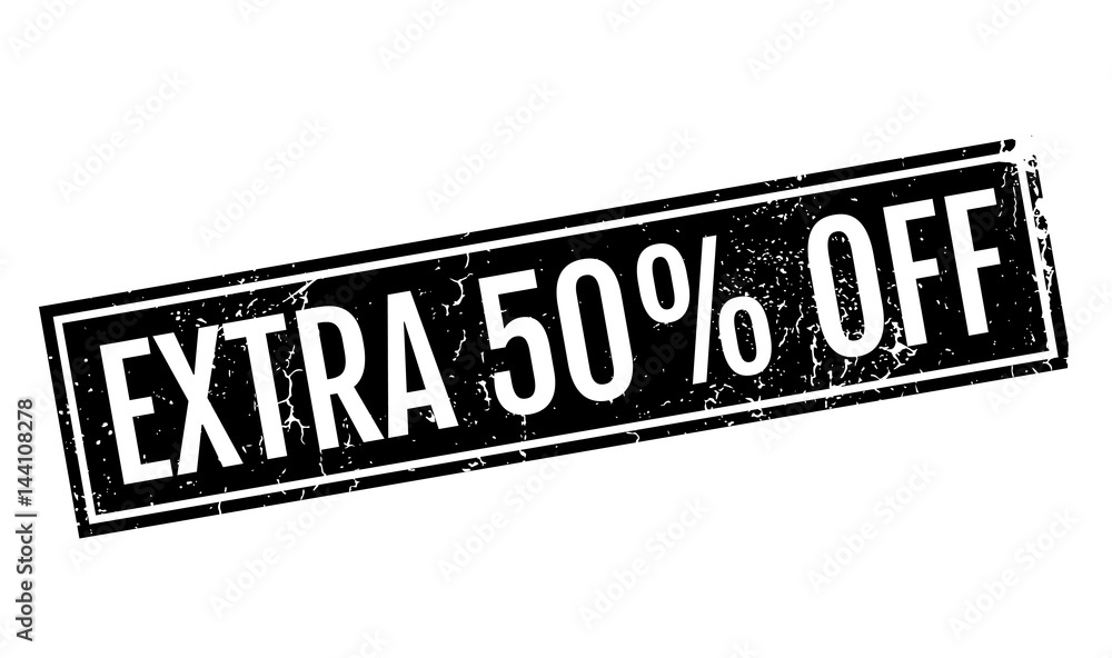 Extra 50 Off rubber stamp. Grunge design with dust scratches. Effects can be easily removed for a clean, crisp look. Color is easily changed. Extra 50 Off rubber stamp. Grunge design with dust scratches. Effects can be easily removed for a clean, crisp look. Color is easily changed.