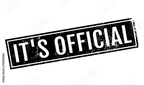 It s Official rubber stamp. Grunge design with dust scratches. Effects can be easily removed for a clean, crisp look. Color is easily changed.
