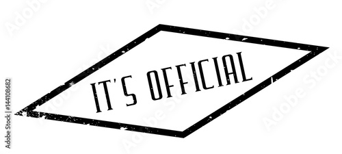 It s Official rubber stamp. Grunge design with dust scratches. Effects can be easily removed for a clean, crisp look. Color is easily changed.