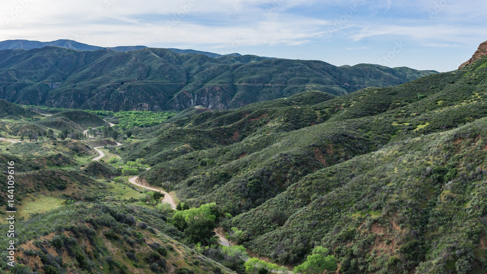 Dirt road in southern California hills near Angeles National Forest. Dirt road in southern California hills near Angeles National Forest.