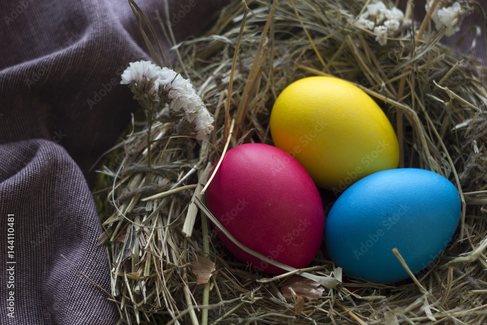 Easter, painted eggs. Easter, painted eggs.