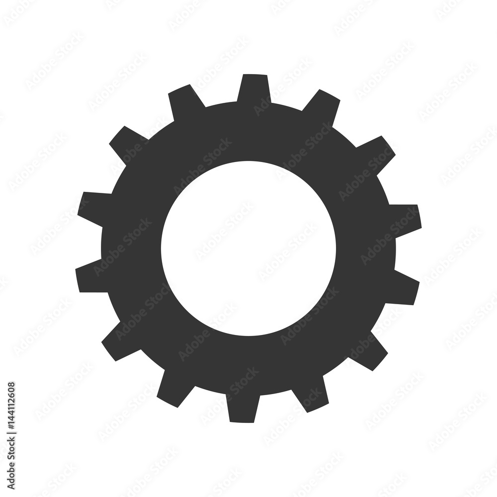 Gear machinery piece icon vector illustration graphic design Gear machinery piece icon vector illustration graphic design