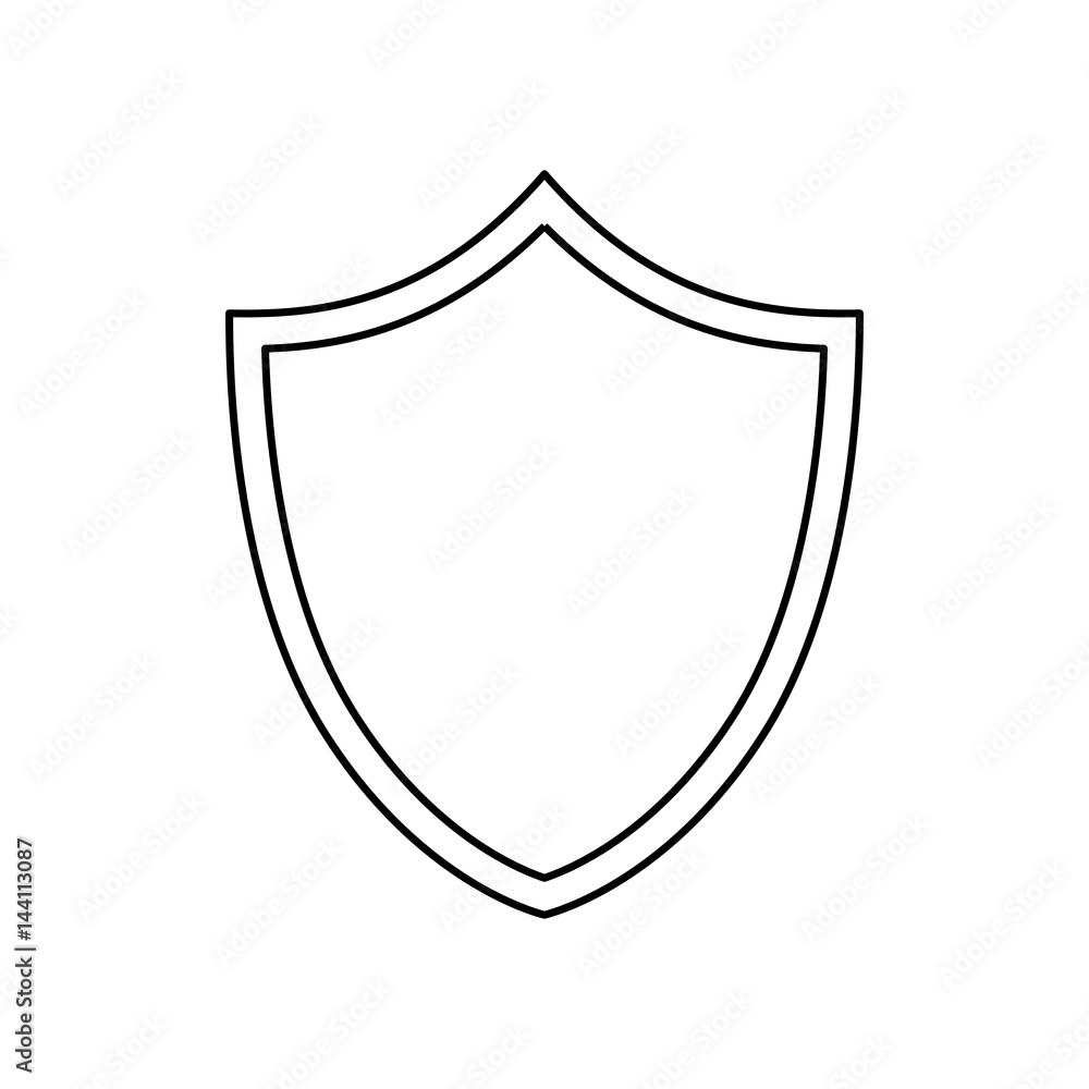 Shield emblem symbol icon vector illustration graphic design