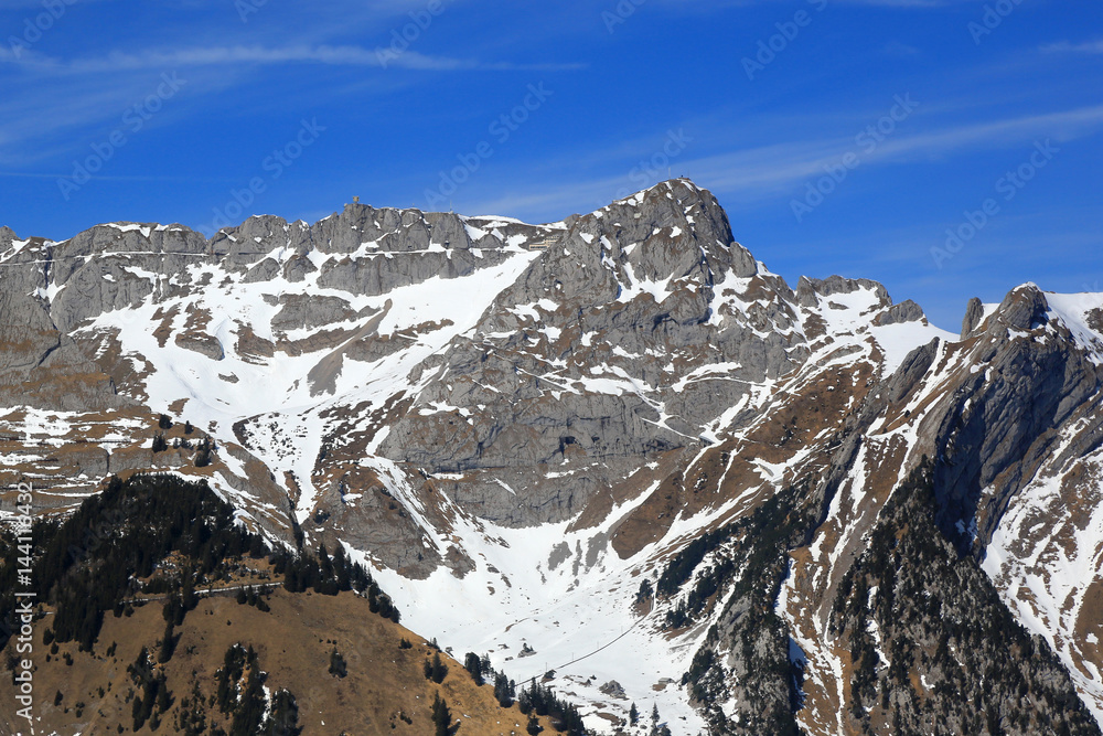 Pilatus Berg Schweiz Schweizer Alpen Berge Luftbild