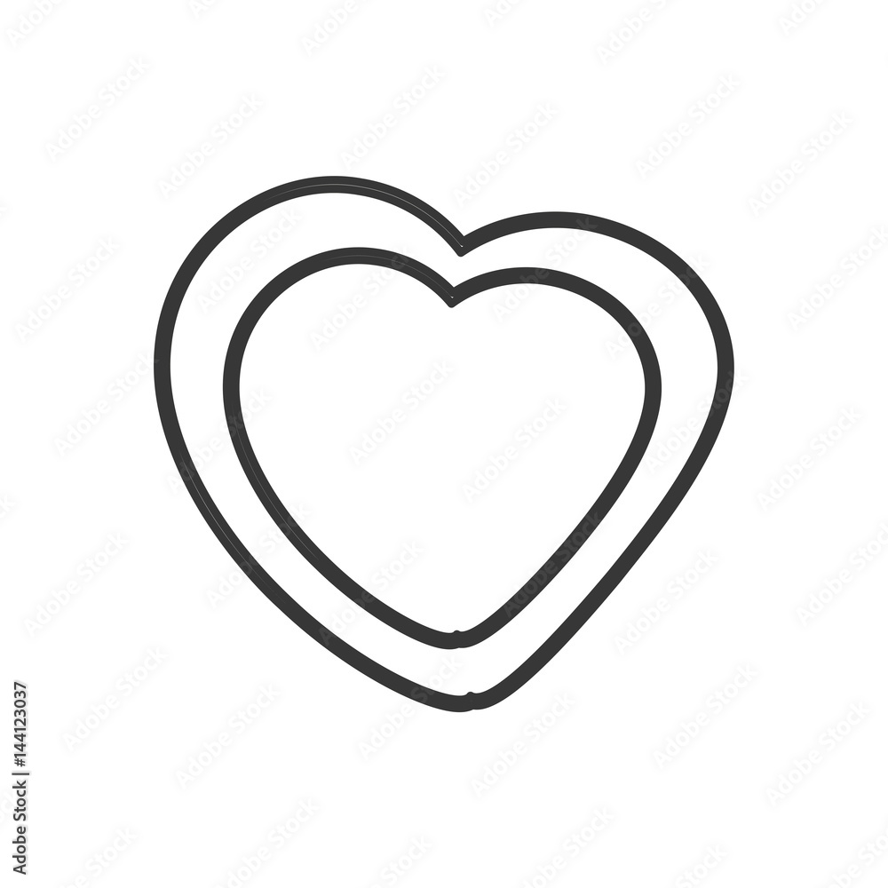 heart leave organic emblem outline vector illustration eps 10 heart leave organic emblem outline vector illustration eps 10