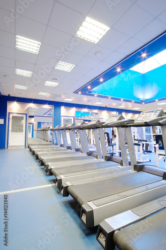 Interior of a fitness hall