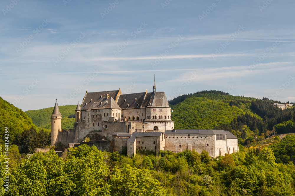 Medieval castle in Vianden, Luxembourg