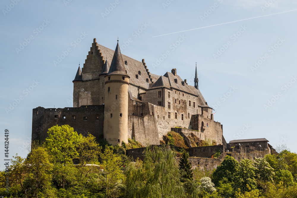 Medieval castle in Vianden, Luxembourg