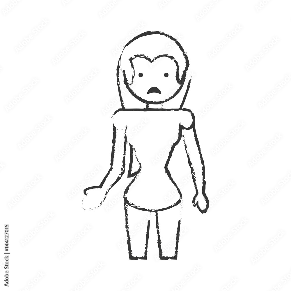 skecth mother sad face vector illustration eps 10 skecth mother sad face vector illustration eps 10