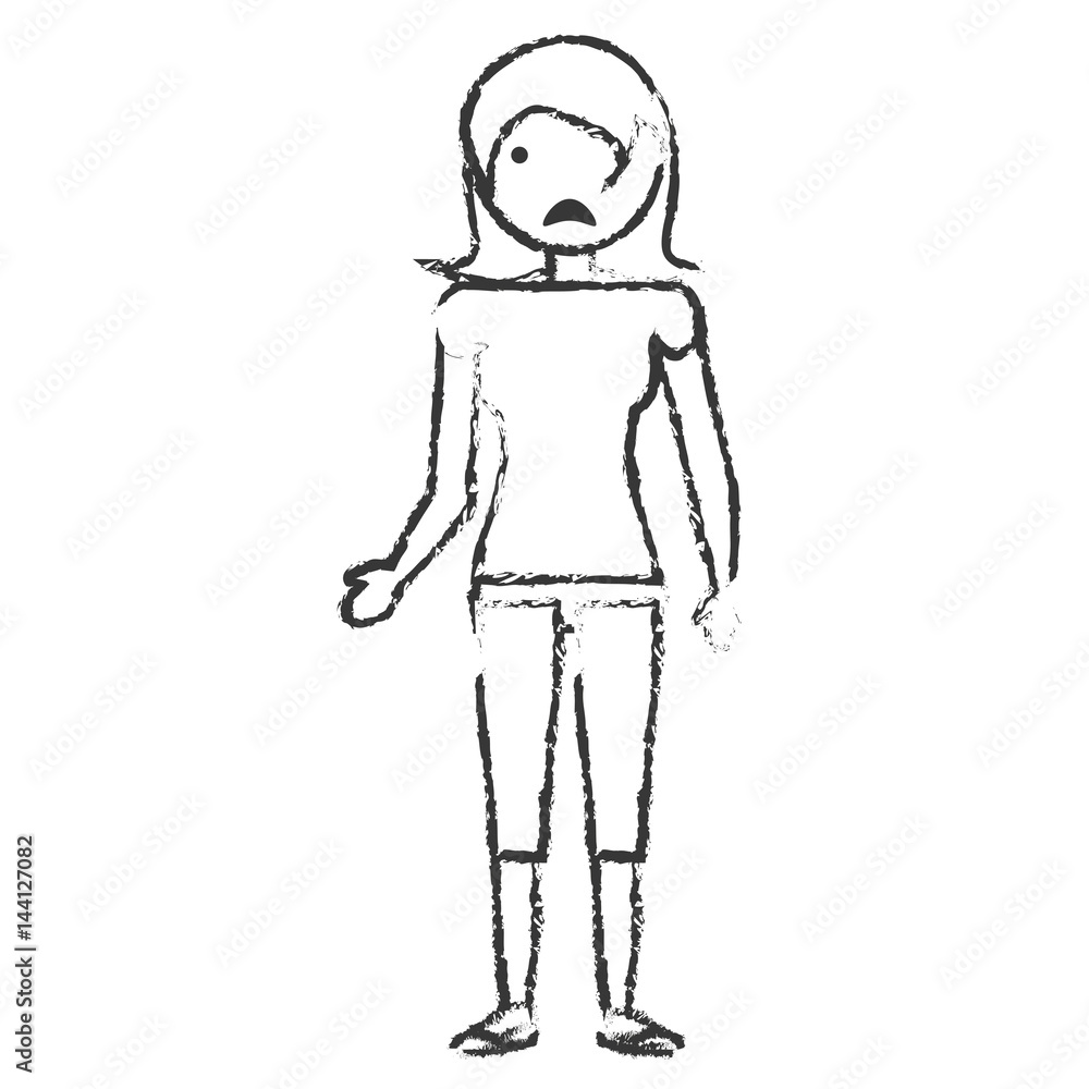 skecth mother sad face vector illustration eps 10 skecth mother sad face vector illustration eps 10