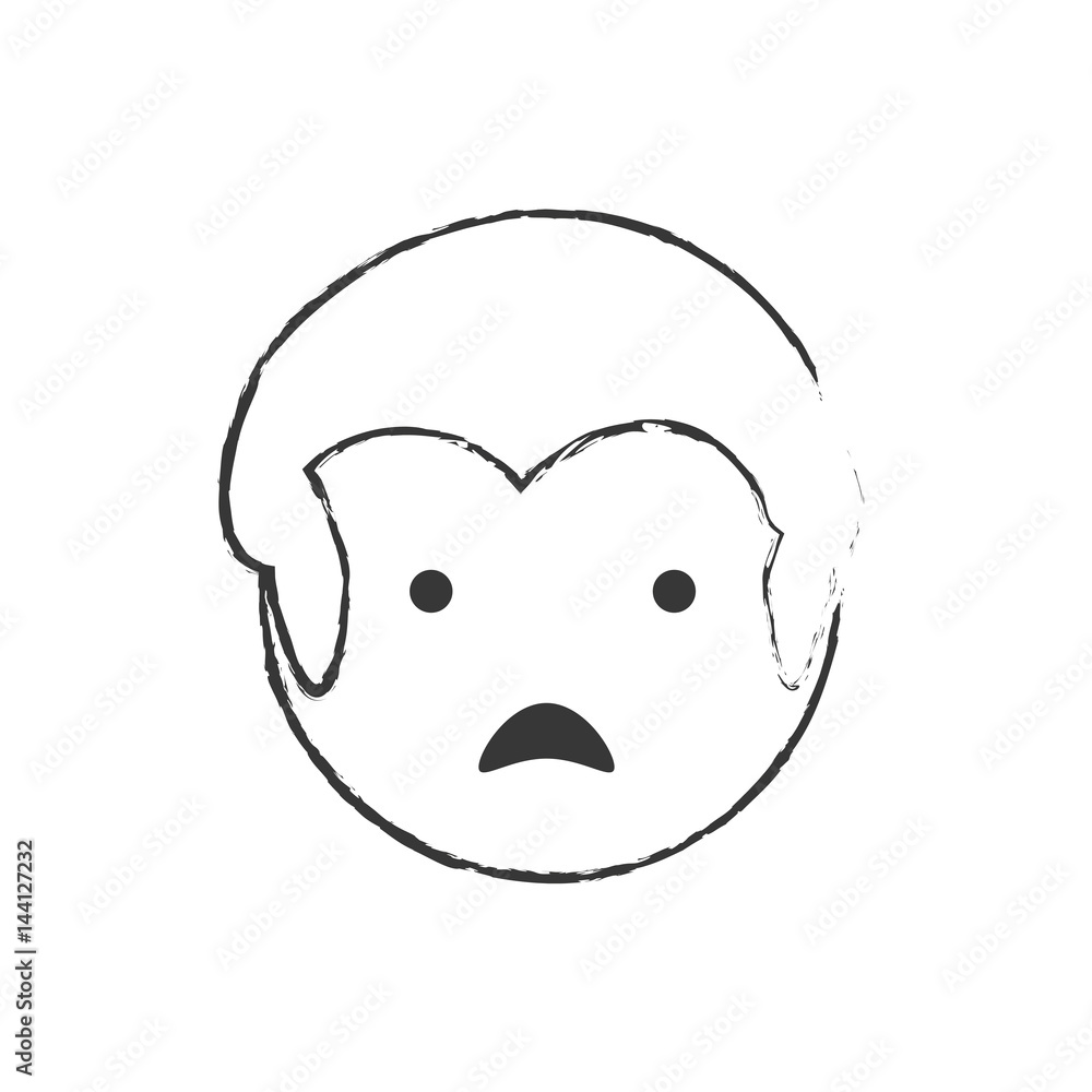 sketch man male sad face vector illustration eps 10 sketch man male sad face vector illustration eps 10