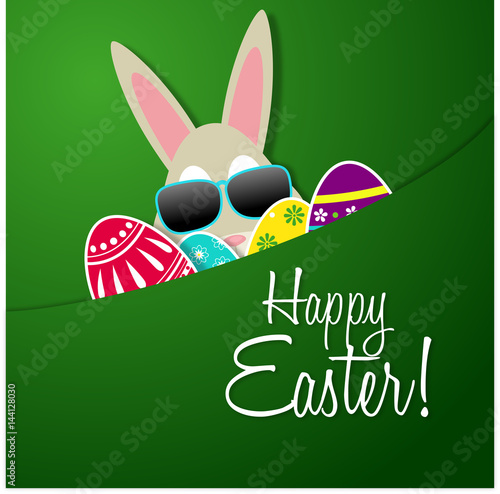 happy easter greeting card