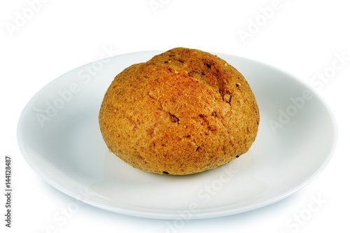 Cereal bread on a plate