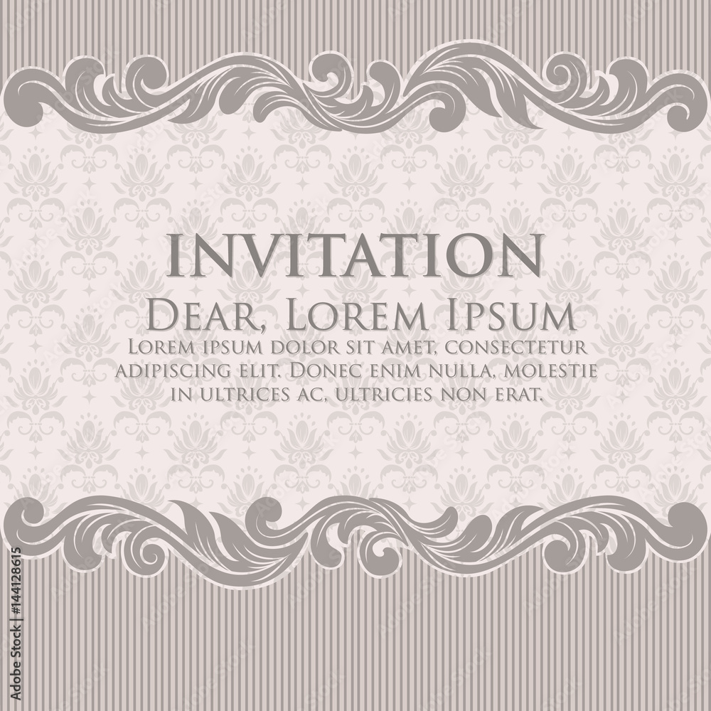 Wedding invitation and announcement card with floral background artwork. Elegant ornate floral background. Floral background and elegant flower elements. Design template. Wedding invitation and announcement card with floral background artwork. Elegant ornate floral background. Floral background and elegant flower elements. Design template.