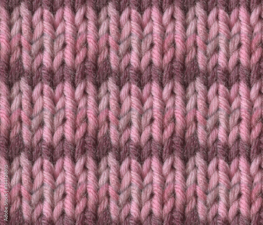 Knitting Hand made wool illustration Seamless pattern