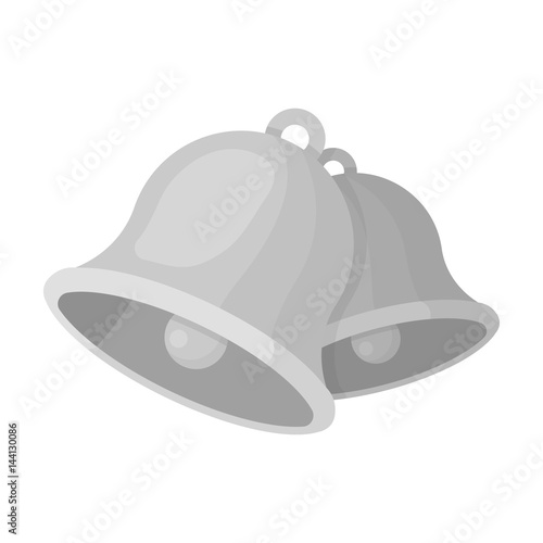 Church bells. Easter single icon in monochrome style vector symbol stock illustration. photo