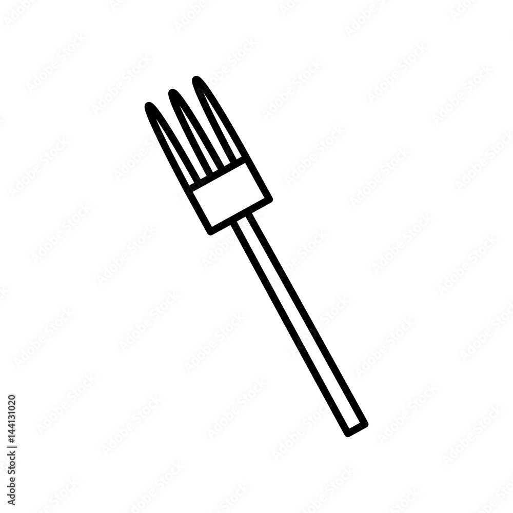 fork utensil picnic cooking outline vector illustration eps 10 fork utensil picnic cooking outline vector illustration eps 10