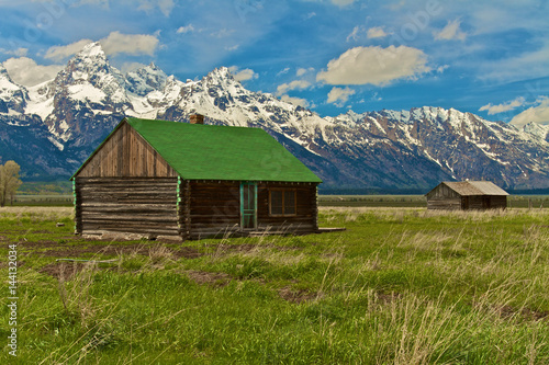 arn on Mormon Row at the base of the Grand Tetons, Wyoming.