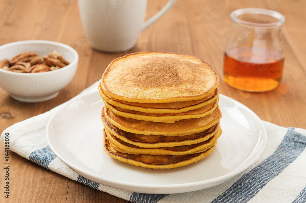 Vegan butternut squash puree pancakes Vegan butternut squash puree pancakes