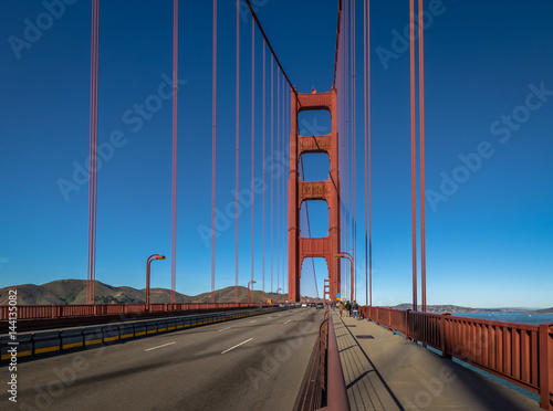 Traffic at Golden Gate Bridge - San Francisco, California, USA