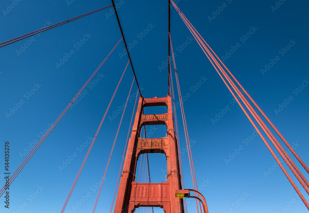 Golden Gate Bridge Detail - San Francisco, California, USA Golden Gate Bridge Detail - San Francisco, California, USA